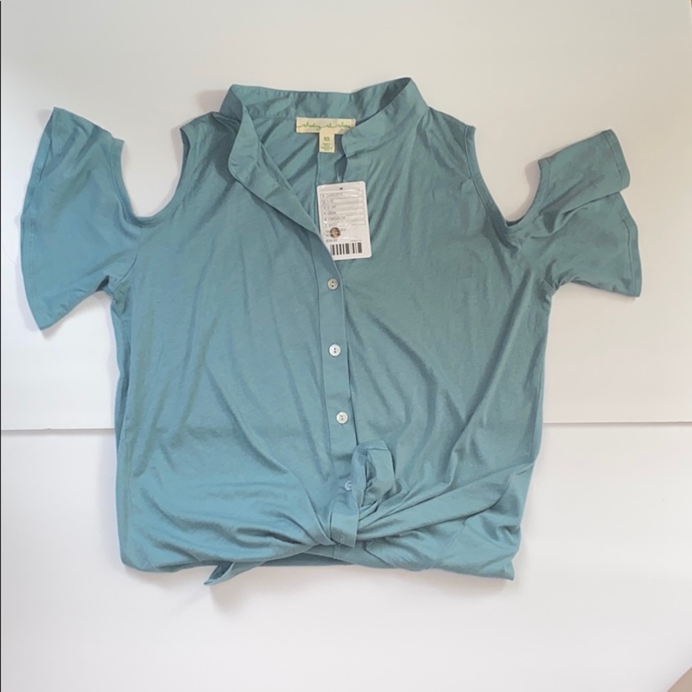 NWT* Urban Outfitters Staring at Stars Blue Top XS